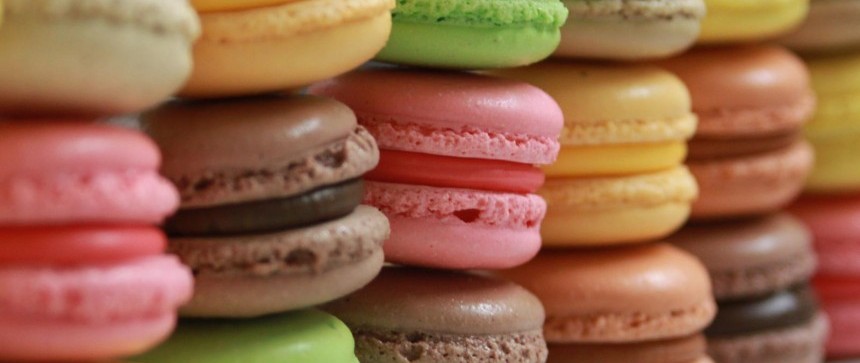 Macarons multicolores