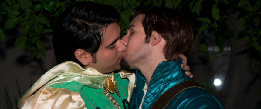 Gay Disney Kiss