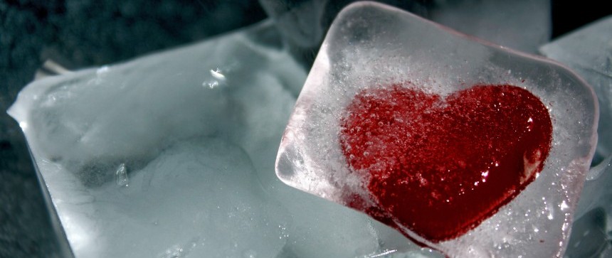 Coeur pris dans la glace