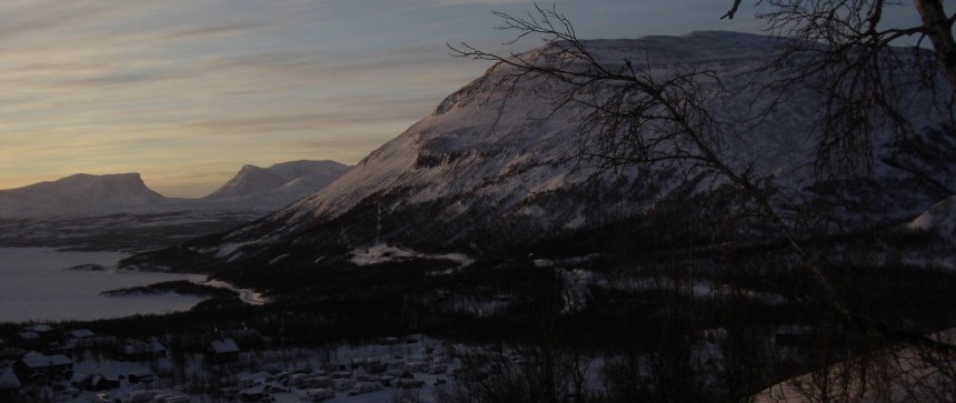 Lever de soleil sur Björkliden