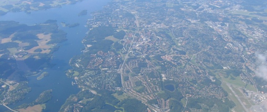 Suède vue du ciel