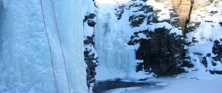 Escalade sur glace - Abisko