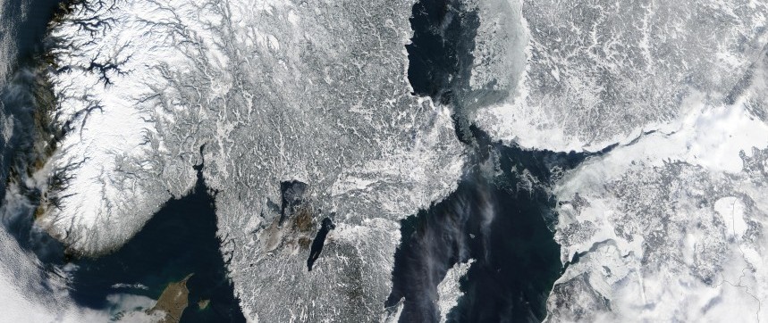 Scandinavie sous la neige